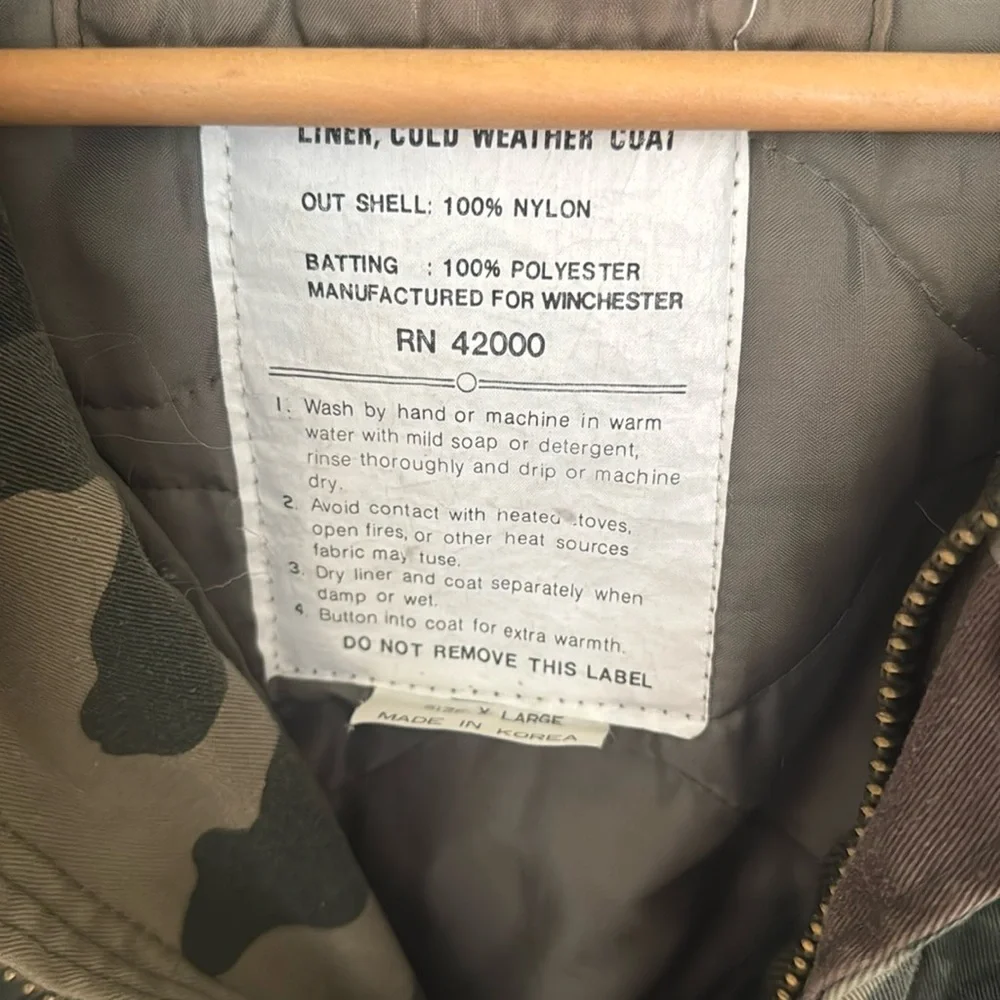 Vintage Winchester Men’s Heavyweight Camo Jacket - Picture 3 of 8